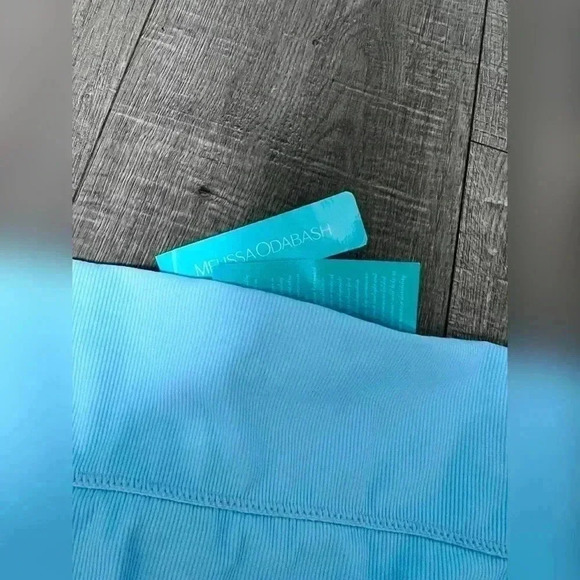 Melissa Odabash Brussels Bikini Bottom CR Celeste Ribbed New With Tag - Picture 4 of 5